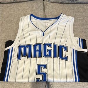 Fanatics White and Blue NBA Jersey
